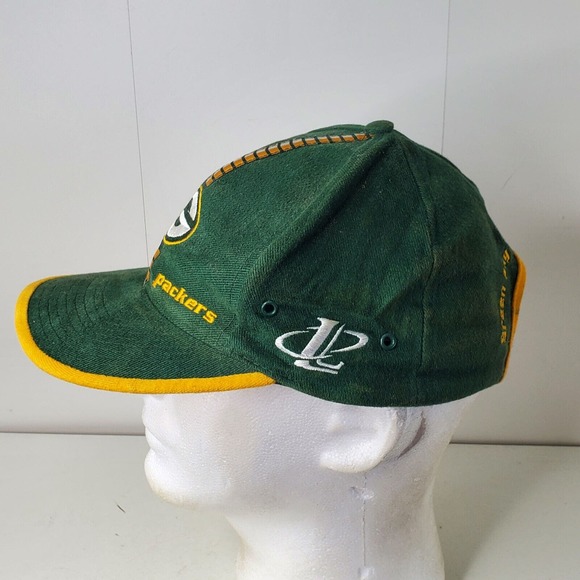 VTG Green Bay Packers Embroidered Logo Strapback Hat Logo Athletic Pro Line Cap - Picture 4 of 11